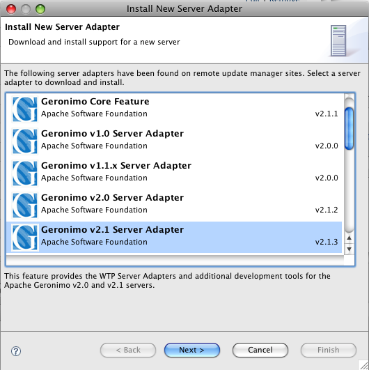 eclipse how to install apache server